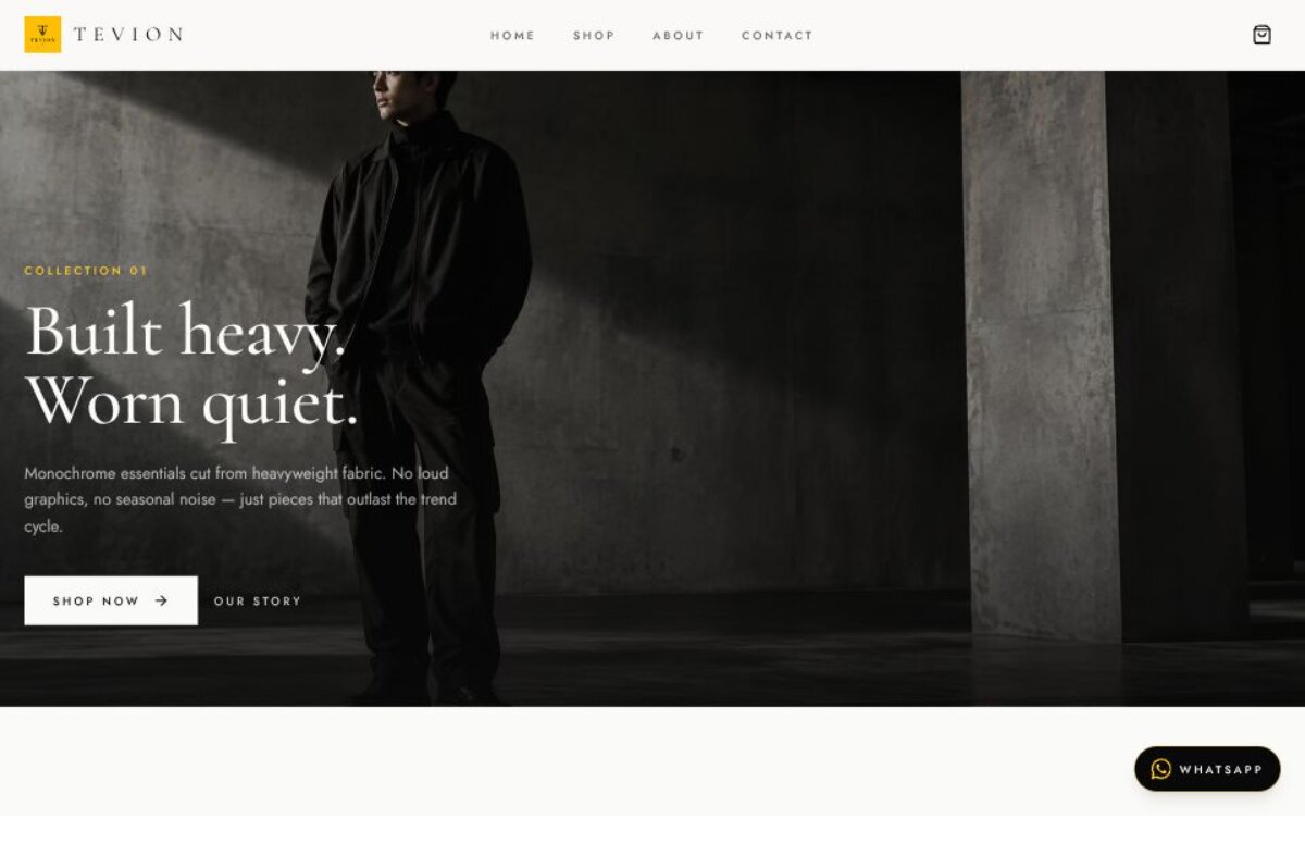 Tevion-Clothing screenshot 1
